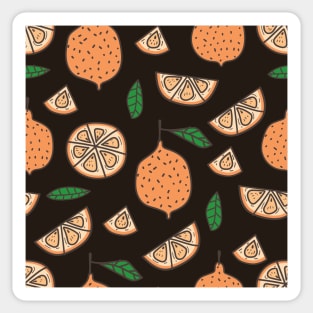 Minimal Colorful Fruit Pattern Sticker